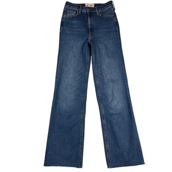 Boden High Rise True Straight Stretch Jeans Dark Wash 28” Inseam Size 27 Waist - Picture 1 of 12